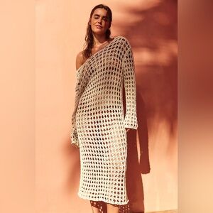 NWT Free People Sahara Sweater Midi, Color: Seed Pearl, Size: Medium